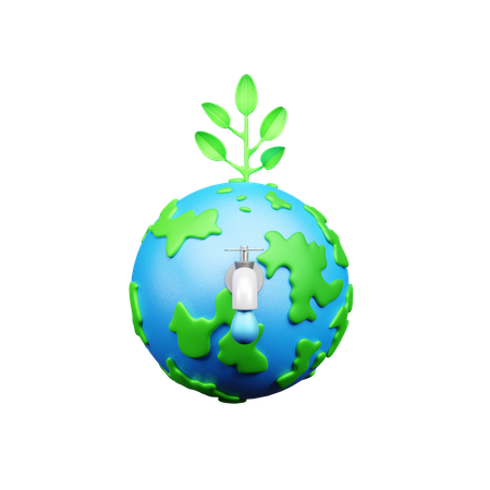 Eco Plant  3D Icon