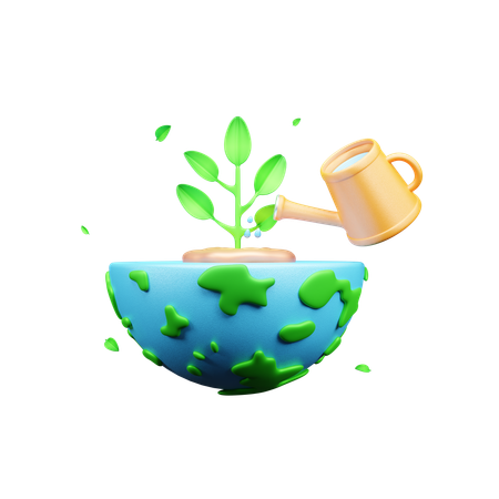 Plantación ecológica  3D Icon