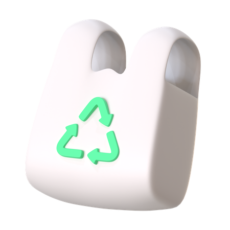 Eco Plastic Bag  3D Icon