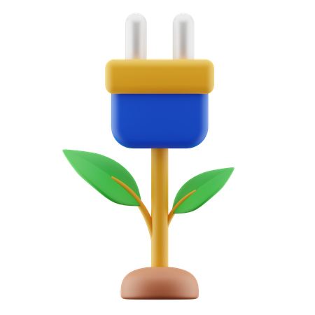 Eco Plug  3D Icon