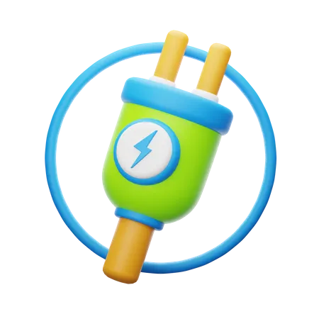 Eco Plug  3D Icon