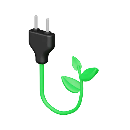 Eco Plug  3D Icon