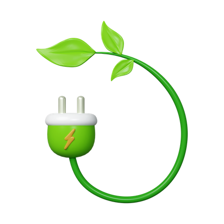 Eco Plug  3D Icon