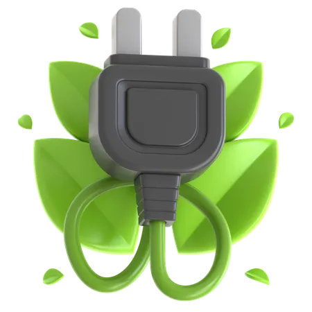 Eco Plug  3D Icon