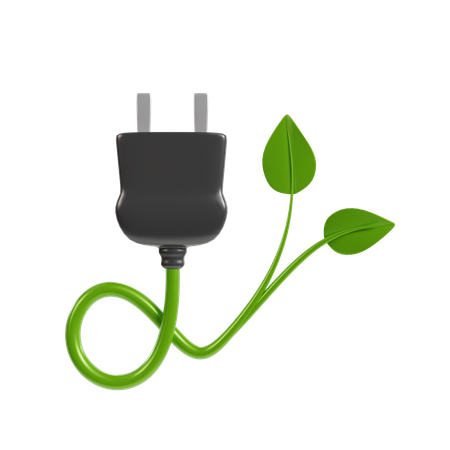 Eco Plug  3D Icon