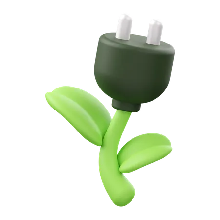 Eco Plug  3D Icon