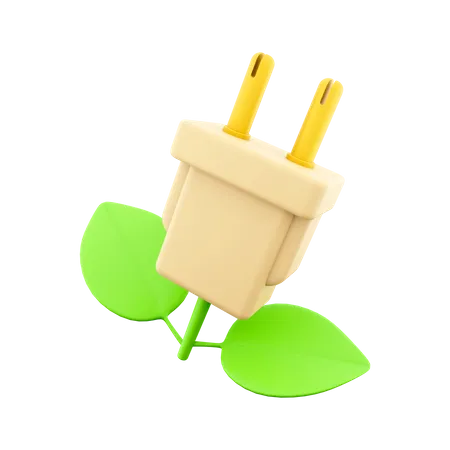 Eco Plug  3D Icon