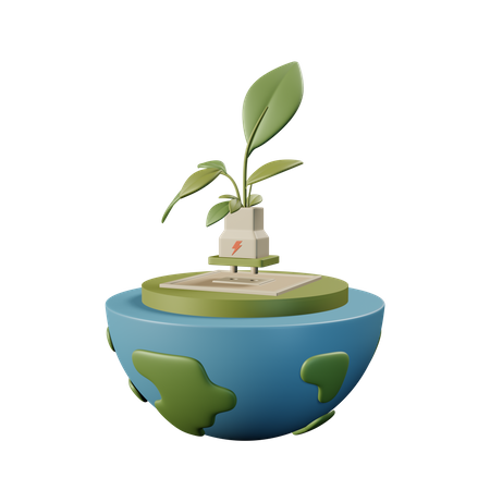 Eco Plug  3D Icon