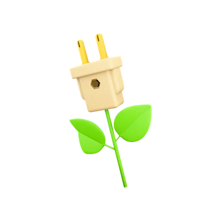 Eco Plug  3D Icon