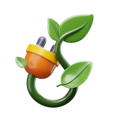 Eco Plug  3D Icon