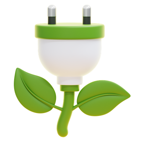 Eco Plug  3D Icon