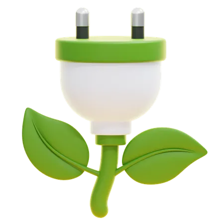 Eco Plug  3D Icon