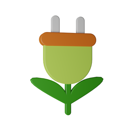 Eco Plug  3D Icon