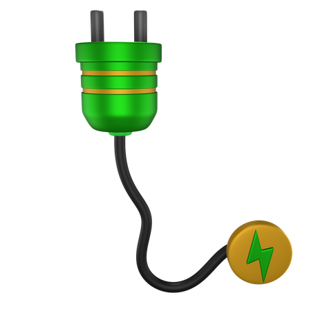 Eco Plug  3D Icon