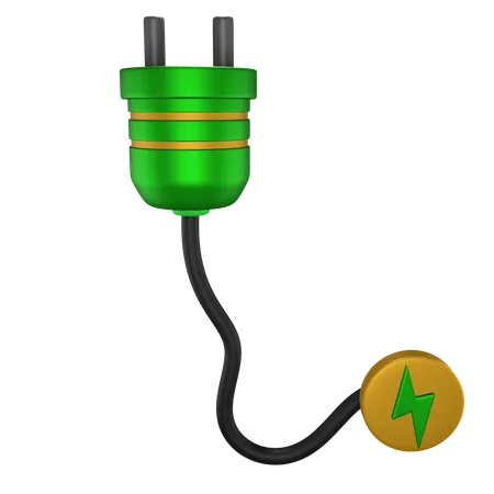 Eco Plug  3D Icon