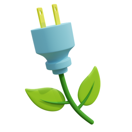 Eco Plug  3D Icon