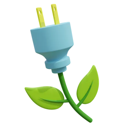 Eco Plug  3D Icon