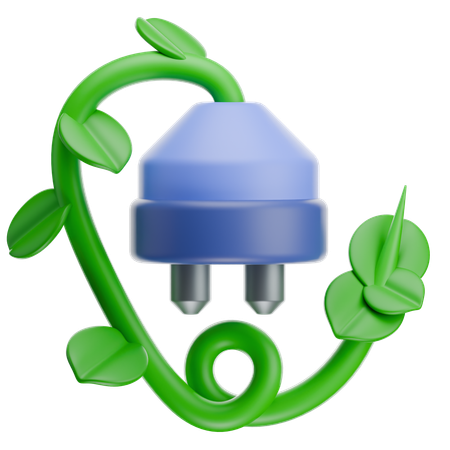 Eco Plug  3D Icon