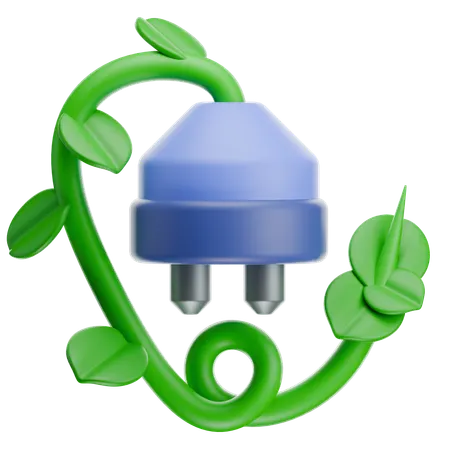 Eco Plug  3D Icon