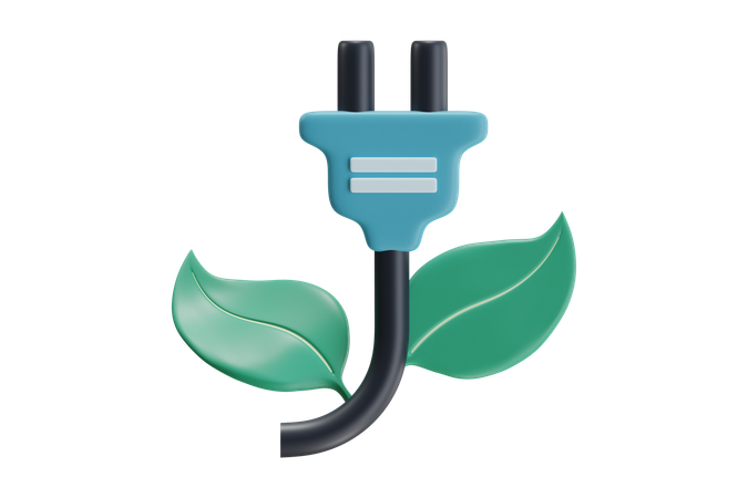 Eco Plug  3D Icon