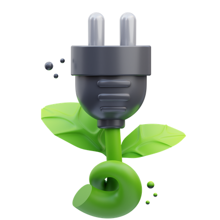 Eco Plug  3D Icon