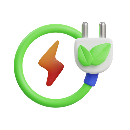 Eco Plug  3D Icon