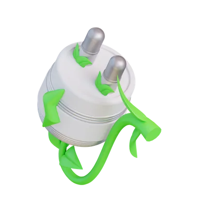 Eco Plug  3D Icon