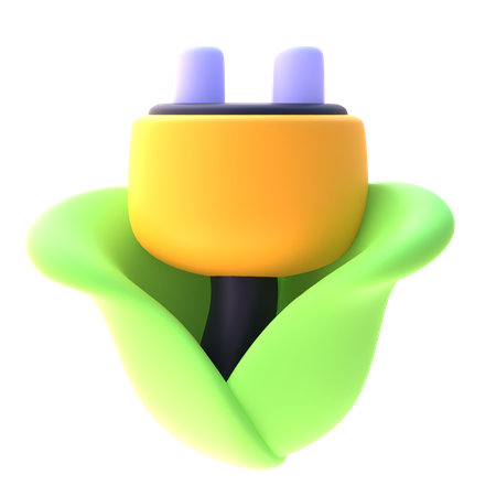 Eco Plug  3D Icon