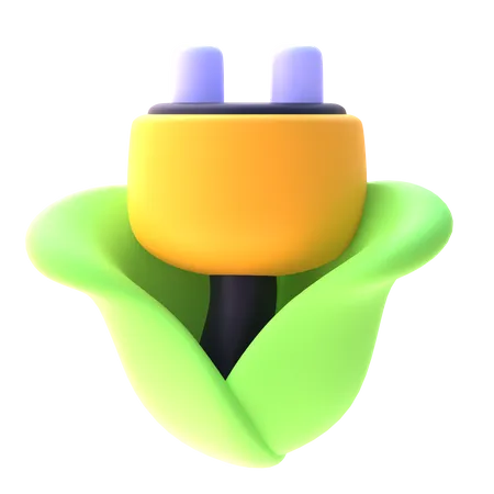 Eco Plug  3D Icon