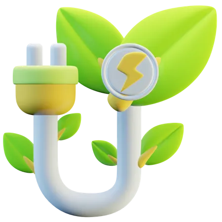 Eco Plug  3D Icon