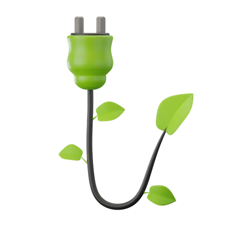 Eco Plug  3D Icon