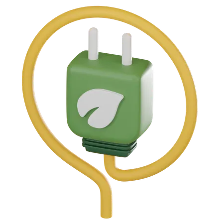 Eco Plug  3D Icon