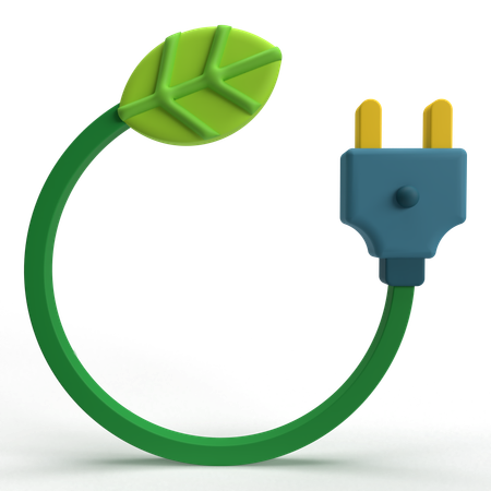 Eco Plug  3D Icon