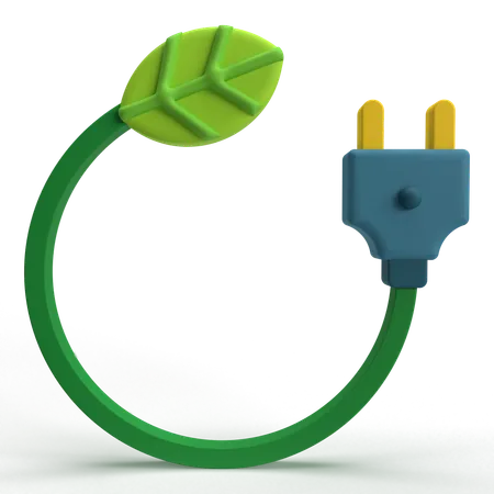 Eco Plug  3D Icon