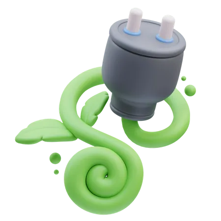 Eco Plug  3D Icon