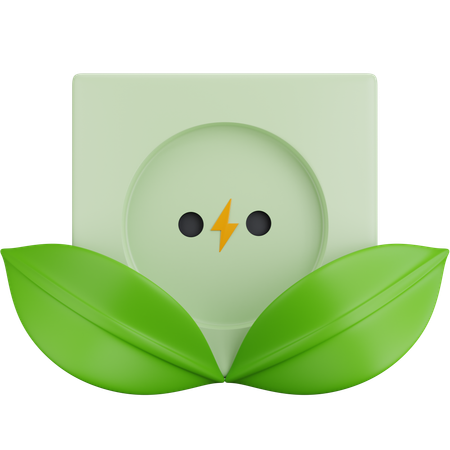 Eco Plug  3D Icon