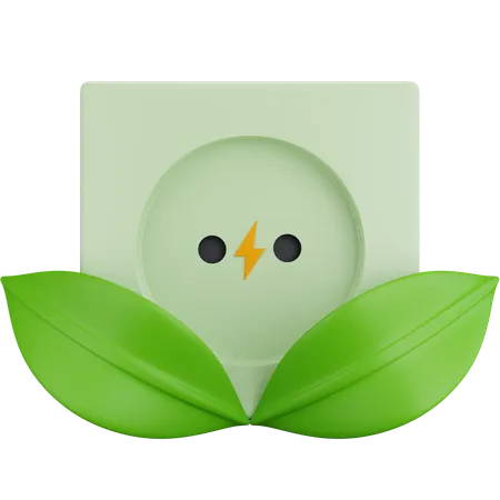 Eco Plug  3D Icon