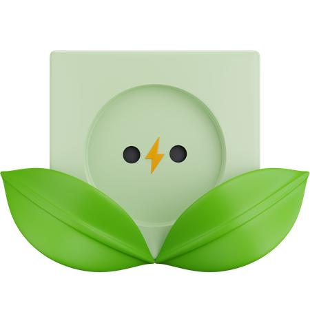 Eco Plug  3D Icon