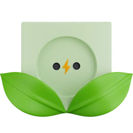 Eco Plug  3D Icon