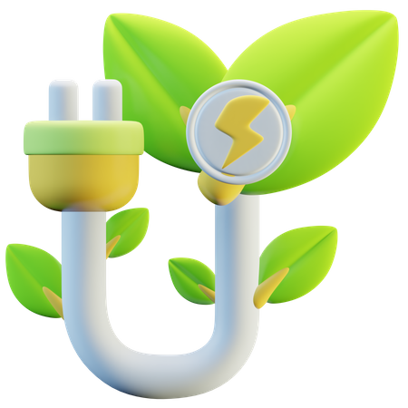 Eco Plug  3D Icon