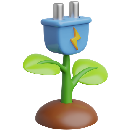 Eco Plug  3D Icon