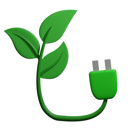 Eco Plug  3D Icon