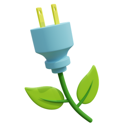 Eco Plug 3D Icon