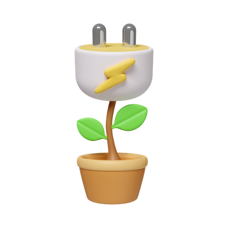 Eco Plug  3D Icon