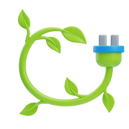Eco Plug  3D Icon
