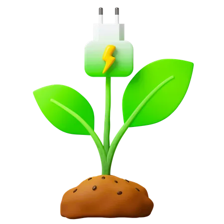 Energía ecológica  3D Icon