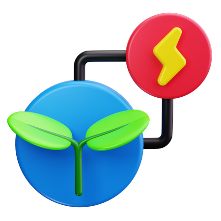 Eco Power  3D Icon