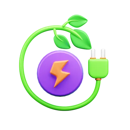 Eco Power  3D Icon