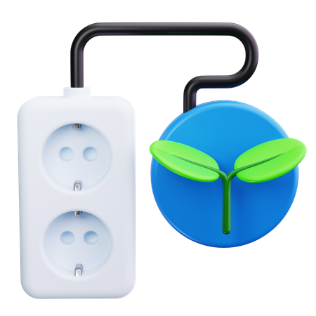 Eco Power  3D Icon