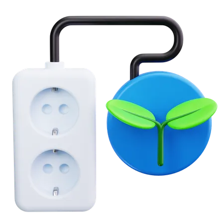 Eco Power  3D Icon